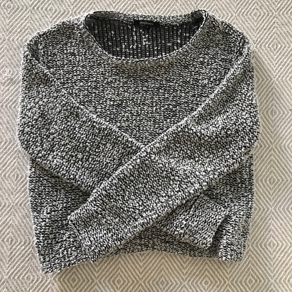 Black and white sweater